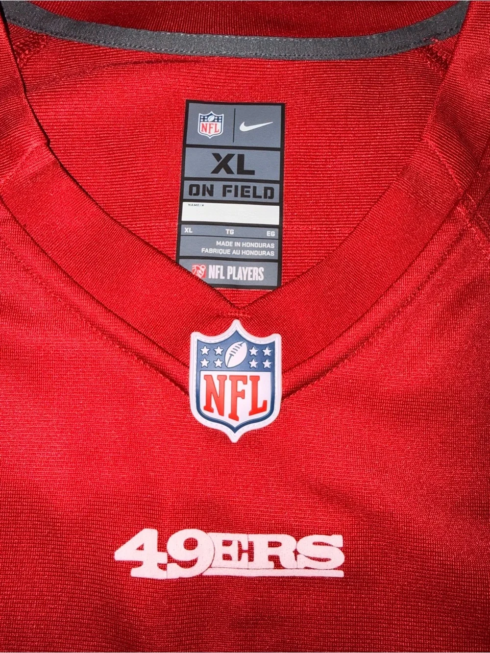 NFL 49ers Bosa #97 Jersey Nike Players On Field Red White San Francisco EUC